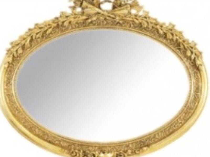 espejo rafaella acabado color oro - DMuebles | Construex