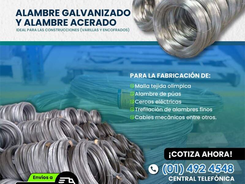 ALAMBRE GALVANIZADO x - Fertec