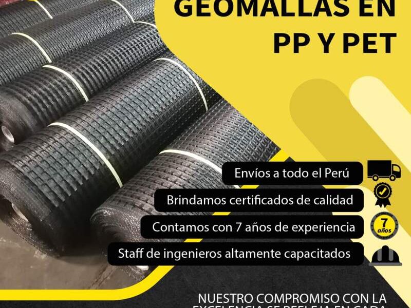 GEOMALLAS EN PP Y PET - GEOFORT | Construex