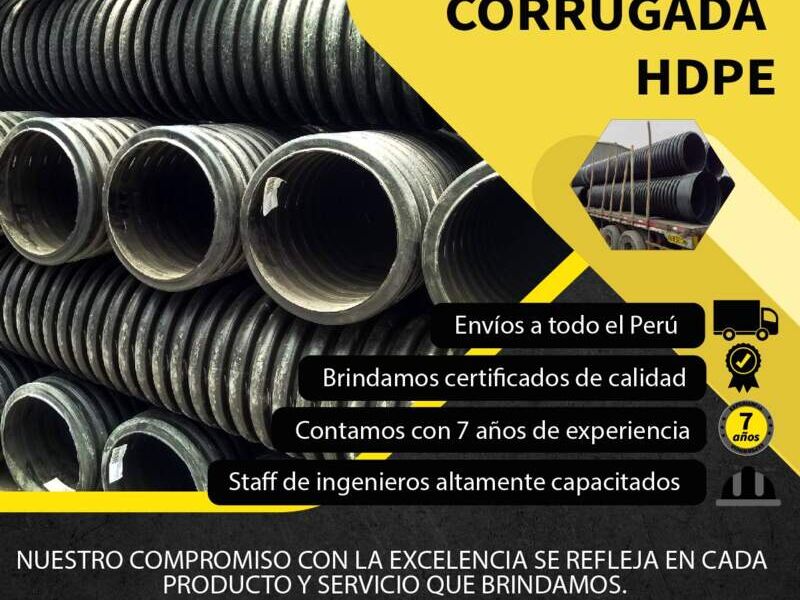 TUBERÍA CORRUGADA PERFORADA Y SIN PERFORAR - GEOFORT | Construex