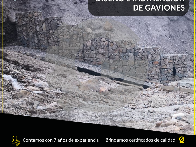 DISEÑO E INSTALACIÓN DE GAVIONES  - GEOFORT | Construex