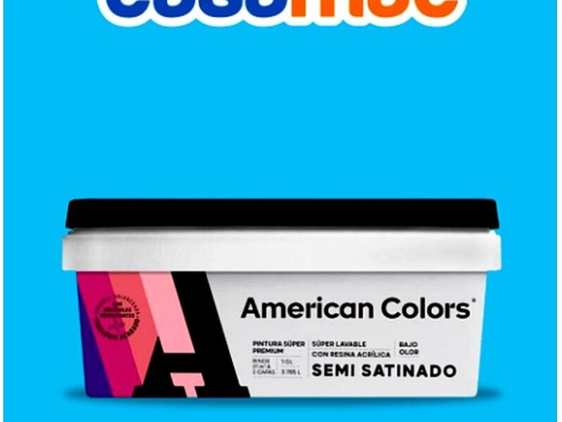Látex American Colors Semi Satinado Perú - CASAMAC Color | Construex