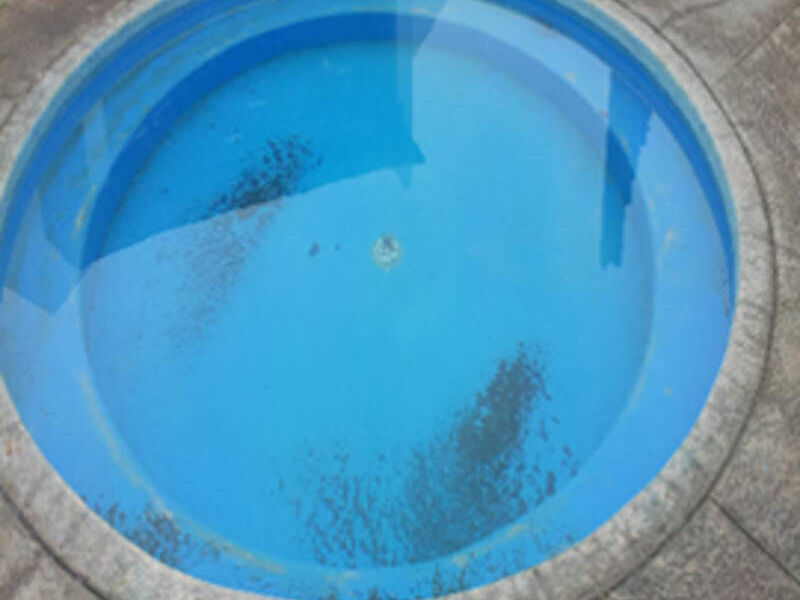 Fabricación de la piscina circular 