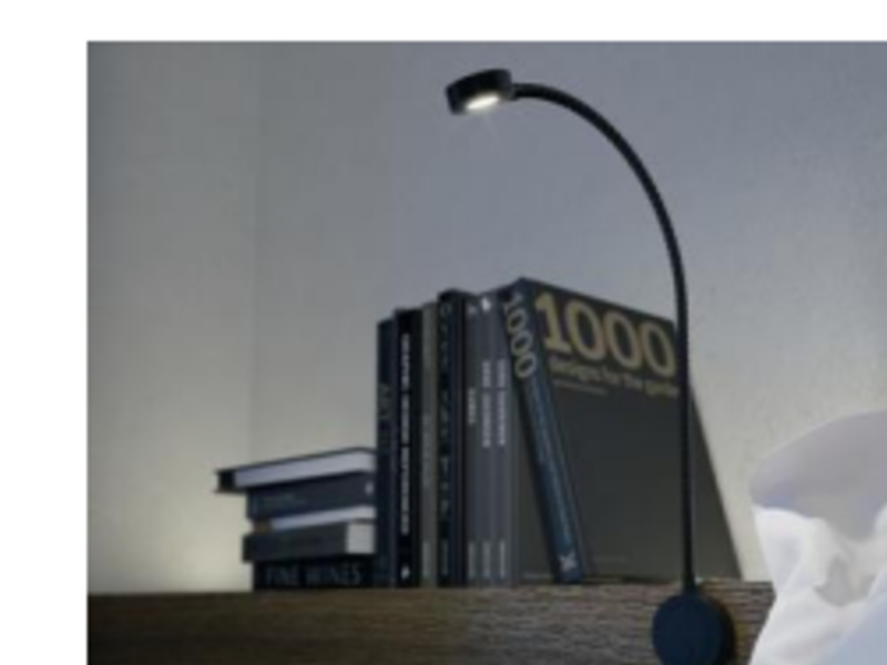 LAMPARA CROMADA CON PUERTO USB - PUCON | Construex