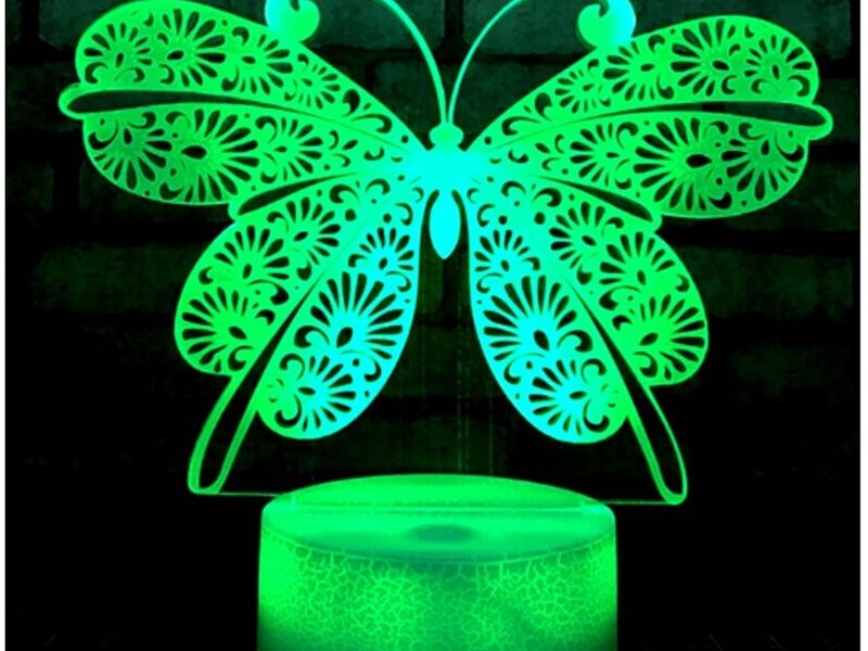 Lámpara 3D Mariposa Perú - All Of Asia Decoraciones | Construex