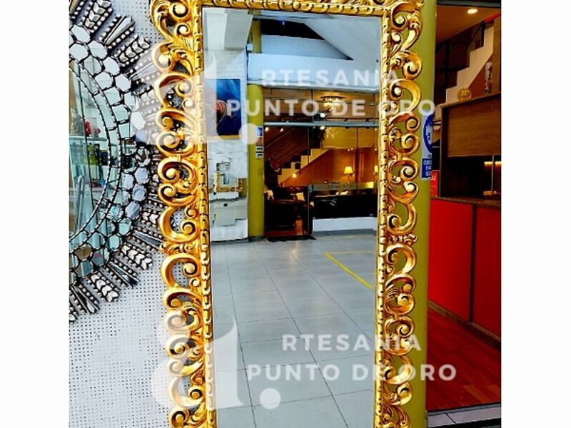 Espejo Vintage Dorado Peru - Punto de Oro | Construex