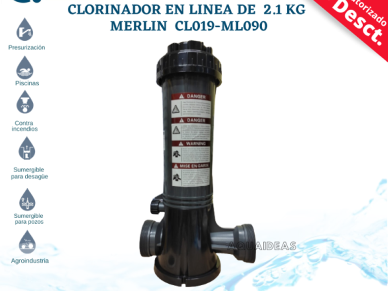 CLORINADOR EN LINEA DE 2 KILOS CAJAMARCA - Aqua Ideas | Construex