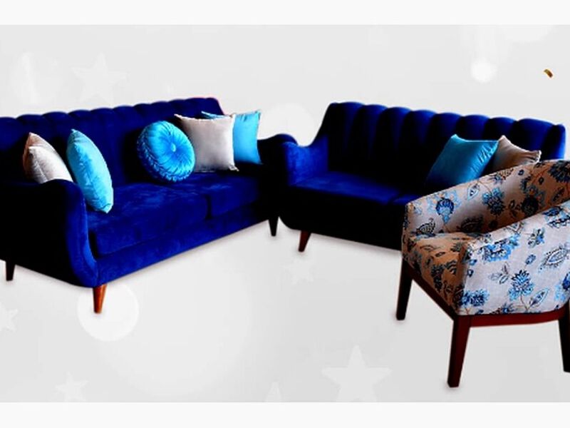 Juego Sofas Azuli Lineal Peru - Muebles Din | Construex