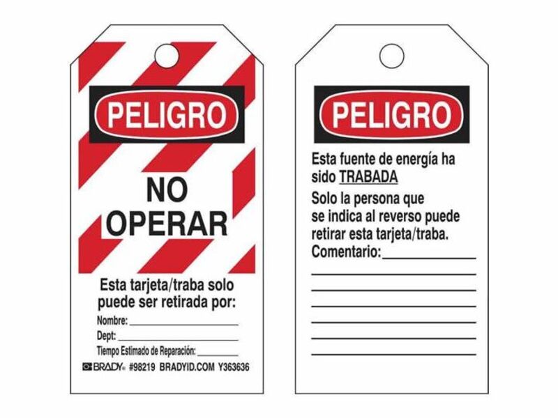 Tarjetas de bloqueo y etiquetado Perú - Coelpra | Construex