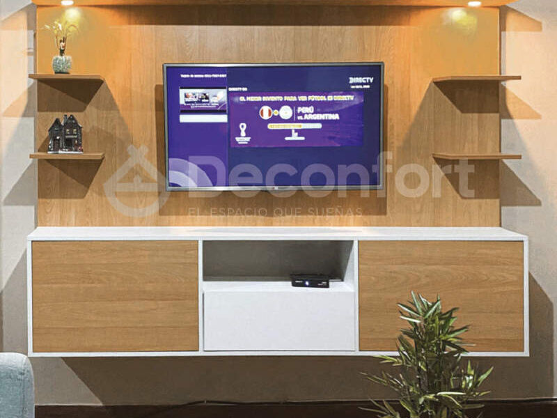 Mueble de TV con panel Deconfort Lima - Deconfort | Construex
