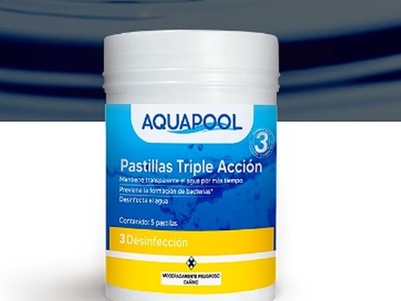 PASTILLAS TRIPLE ACCIÓN AQUAPOOL - ARIS QUIMICOS | Construex