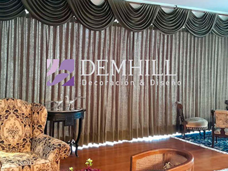 Cortinas con cenefa tapizadas Lince DEMHILL - DEMHILL Decoración &Diseño | Construex